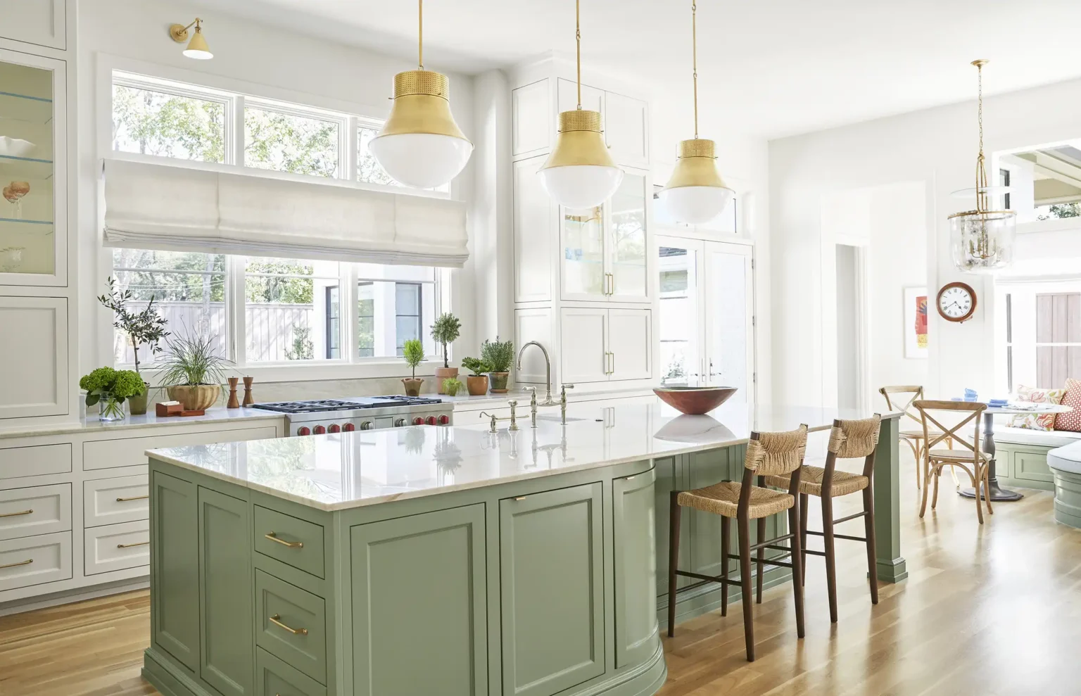 High-end kitchen with custom cabinetry in Dallas new build
