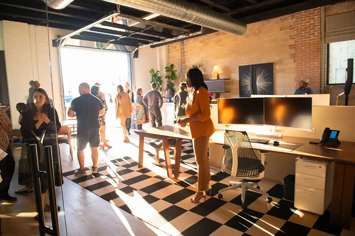 Interior design firm event at studio in Dallas Design District