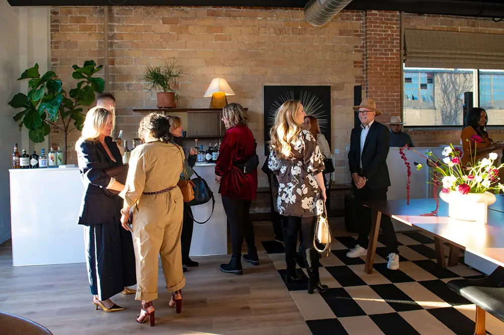 Interior design firm event at studio in Dallas Design District