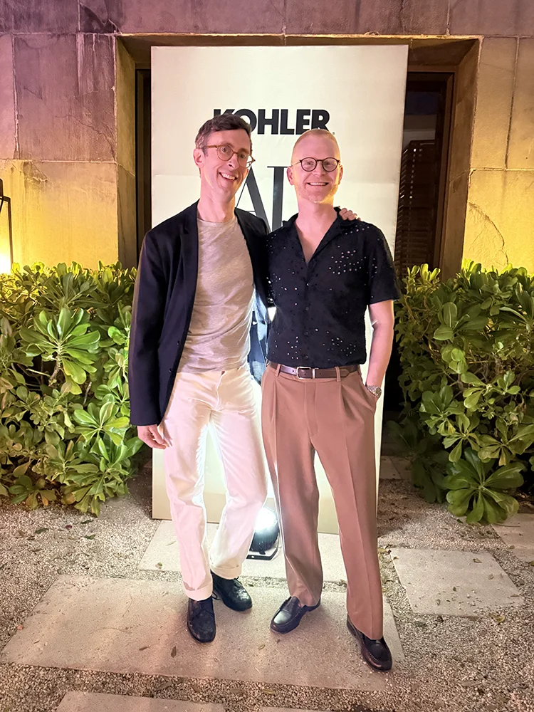 Bryan Yates with Sam Cochran of Architectural Digest at C. NEXT Designers Conference