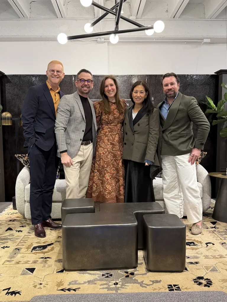 Mike and Bryan Yates at an interior design business strategy panel hosted by BOH