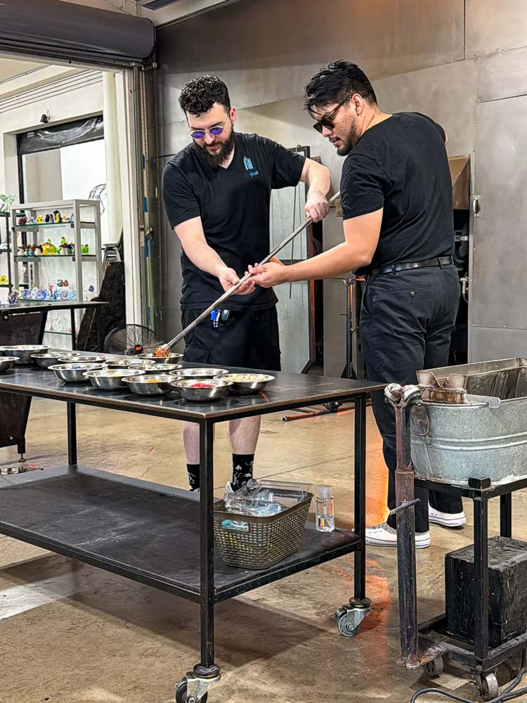Where Interior Designers Find Inspiration - glassblowing at Dallas Glass Art