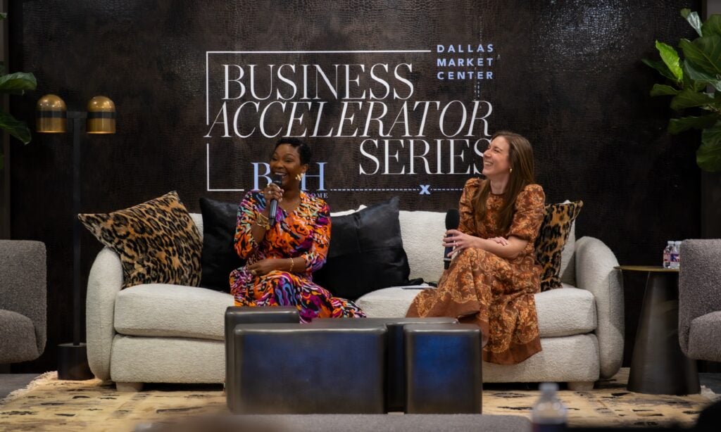 Business of Home Editor in Chief Kaitlin Petersen in conversation at the Dallas Market Center Business Accelerator Series in July 2026
