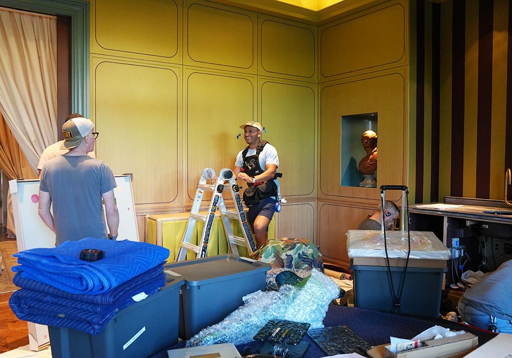 Yates Desygn Kips Bay 2025 installation day